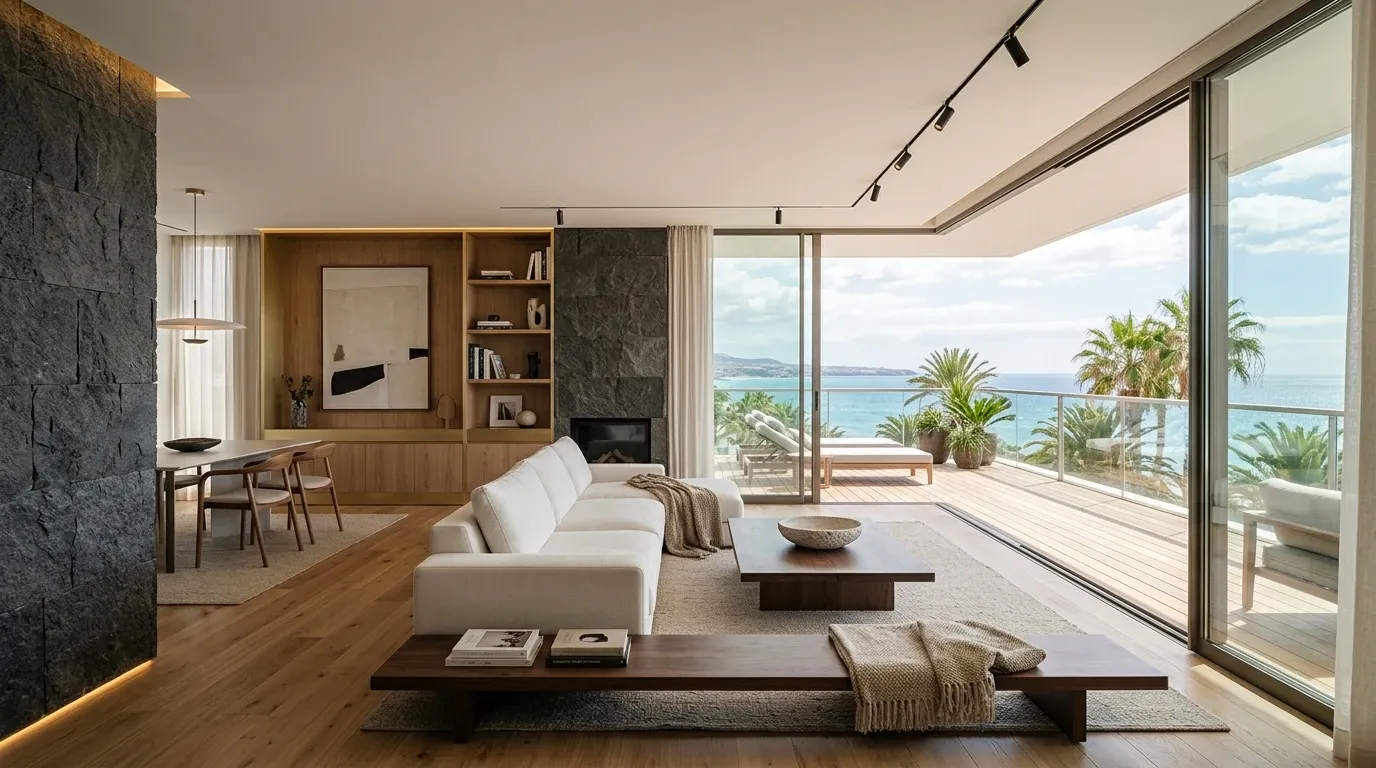Visualización arquitectónica de un apartamento en venta en Playa del Inglés