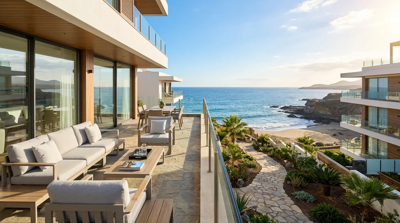 Visualización arquitectónica de casas en venta en San Agustín, Gran Canaria